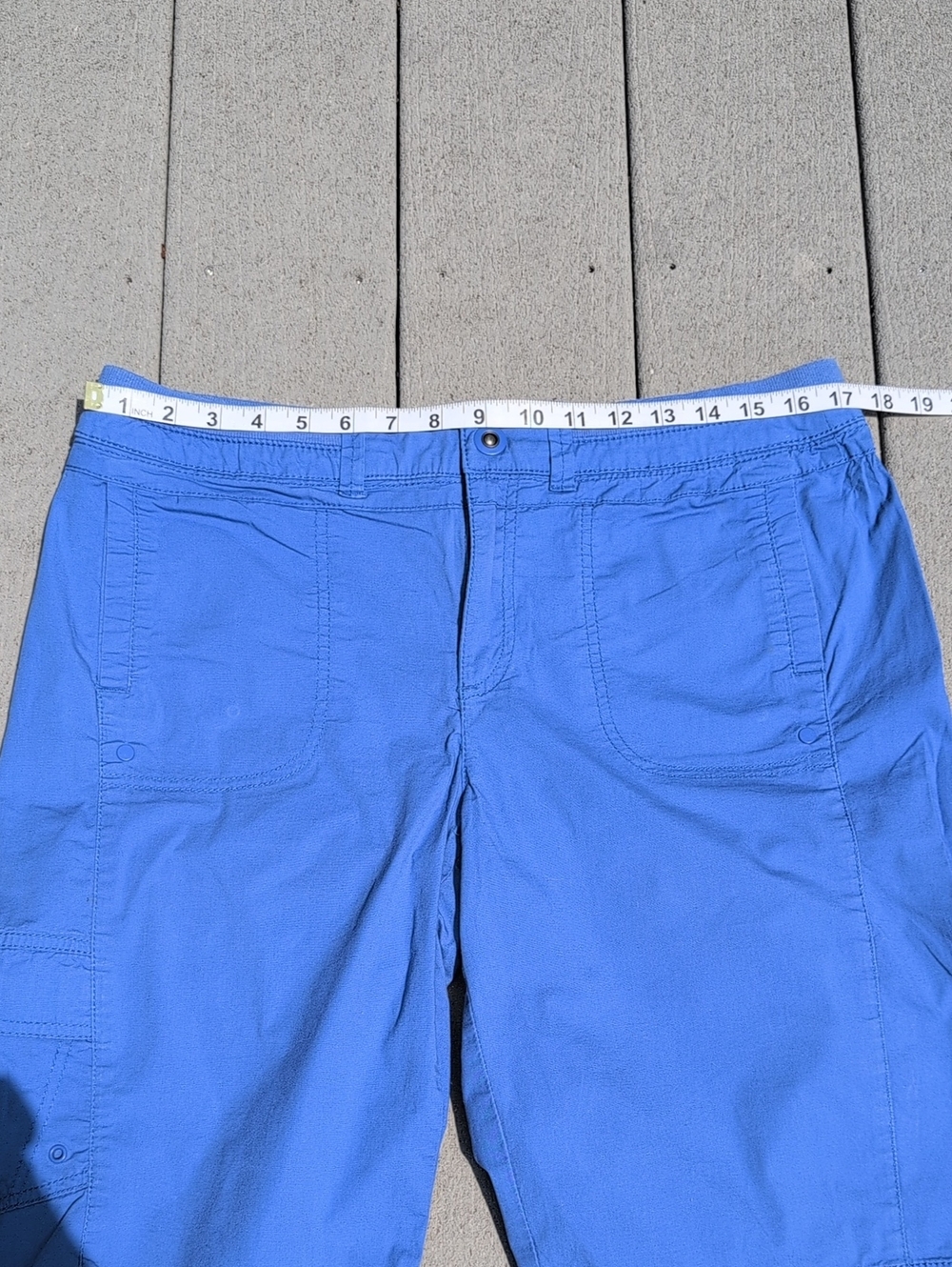 Khakis & Company Blue Bermuda Cargo Shorts | Kahkis & Co Bermuda Shorts - Picture 7 of 9